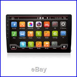 10.1 1 Din 1080P Touch Screen Car Stereo Radio GPS Wifi Mirror Link OBD Android