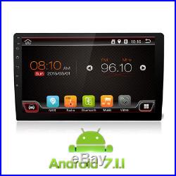 10.1 HD Android 7.1 2 Din Car GPS Stereo Radio Player Wifi 3G/4G Quad-Core