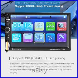 12V 7 HD Car Radio MP5 Video Player Bluetooth USB/TF/AUX IN Reverse Camera Kit