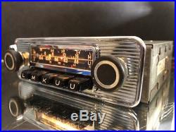 12V+/- BLAUPUNKT FRANKFURT Vintage Chrome Classic Car FM RADIO MP3 MINT WARRANTY