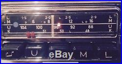 12v+/- BLAUPUNKT ESSEN Vintage Chrome Classic Car FM Radio +MP3 1 YEAR WARRANTY