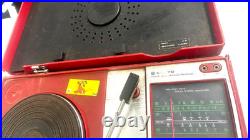 #160 Sanyo g-1219-3 portable Radio/ Portable Phono Player JAPAN 250v for parts