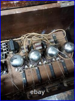 1920s Wooden Tube Radio Receiver Regenerative For Parts Or Restoration
