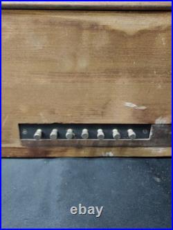 1920s Wooden Tube Radio Receiver Regenerative For Parts Or Restoration