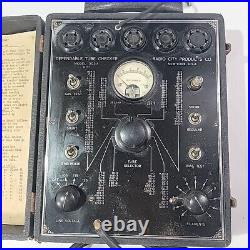 1933 Radio City Products Co. Dependable Tube Tester Model 303A Parts Only NY USA
