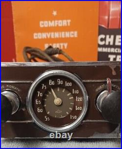 1937 CHEVROLET DELUXE SUPERHETERODYNE RADIO HEAD 1930s 1938 GM MASTER 37 CHEVY