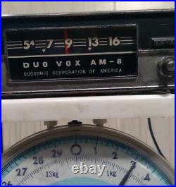 1966 DUO-VOX AM RADIO AM-8 DUOSONIC Vintage 60s Car Stereo For Parts/Repair