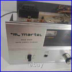 1969 Martel AM-FM Stereo Receiver Model 40-W VINTAGE parts/repair withmanual RARE