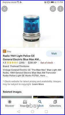 1969 Vintage Radio AM GENERAL ELECTRIC P2760B BLUE MAX for parts repair