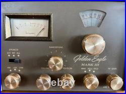1970's Vintage Ham Radio Golden Eagle Mark 3 / PARTS ONLY NON WORKING