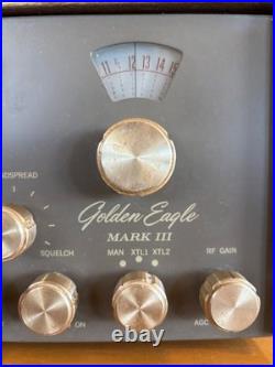 1970's Vintage Ham Radio Golden Eagle Mark 3 / PARTS ONLY NON WORKING