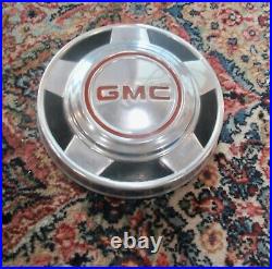 1973-1987 GMC Pick Up Truck Dog Dish 4 Vintage 10 1/4 Hubcaps SUPER NICE