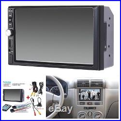 1x 7inch 2DIN Car MP5 Player Bluetooth Touch Screen Stereo Radio HD+Rear Camera