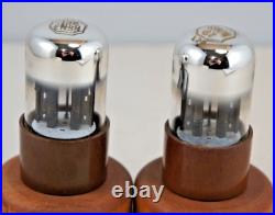 2 Vintage Sylvania 6SN7WGT Audio tubes test & look NEW Chrome top Military Spec