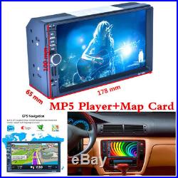 2DIN 7 Touch Screen Car MP5 Player GPS Bluetooth RDS Mirror Link Radio Stereo