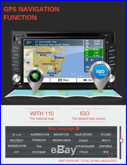2Din 6.2'' GPS Navigation HD Car Stereo DVD CD FM Player Bluetooth Auto Radio