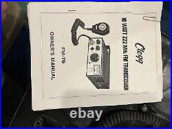 3 Vtg. Clegg FM-76 CB Radio Transmitter/Receiver- Parts/Repair With 4 Mics