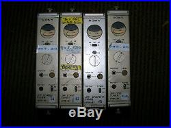 4 PARTS Vintage Sony WRR-37 UHF diversity tuner wireless mic receivers 900mhz