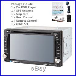 6.2 2DIN Car Dash CD/DVD MP5 Player Radio Stereo Bluetooth GPS Navigation Map