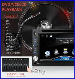 6.2 HD Car 2Din DVD Stereo Dash Player Bluetooth Radio FM GPS Sat Nav NA Maps
