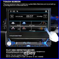 7'' 1Din Car Bluetooth MP5 Player HD Touch Screen Audio Video+Contraction Screen
