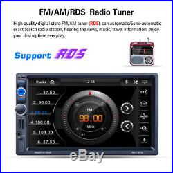 7 2 Din HD Car GPS Navigation MP5 MP3 Radio Player RDS Bluetooth With Free Map