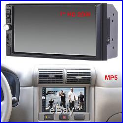 7'' 2 Din Touch Screen Car Radio Audio Stereo Bluetooth MP5 Player +Rearview Cam