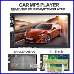 7 2DIN Car MP5 MP3 Player Bluetooth Handsfree Mirror Link Touch Screen Radio