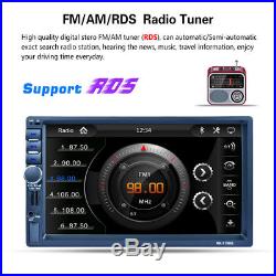 7 2Din Car Dash MP5 Player Bluetooth GPS Navigation Radio Stereo RDS +Free Map