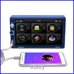7 2Din MP5 MP3 Radio Player Phone Quick Charge GPS Navigation Bluetooth call FM