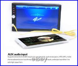 7 Double 2DIN HD Car MP5 MP3 Player Bluetooth Touch Screen Stereo Radio +Camera