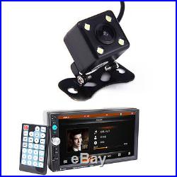 7 HD Car Screen Radio Audio Stereo MP5 Player 2 Din Card FM Bluetooth + Camera