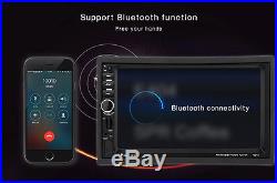 7 In-dash in-Car GPS Navigation 2 Din Auto Bluetooth Stereo FM Radio MP5 Player