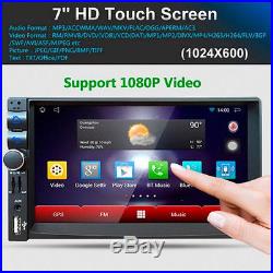7''Touch Screen Double 2 Din Bluetooth Car GPS Stereo Radio MP5 3G/USB/FM Player