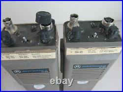 7 Vintage Radios MOTOROLA MX330 HT90 HT210 + Antennas For Parts Or Repair