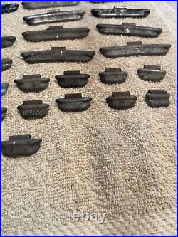 75 Lot Of 1960's Vintage WINGED Lead Wheel Weights GOODRICH-ALLSTATE-FIRESTONE