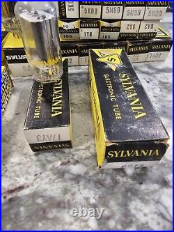 91 Vintage Sylvania Tubes Radio Tubes Untested Open Boxes