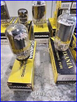 91 Vintage Sylvania Tubes Radio Tubes Untested Open Boxes