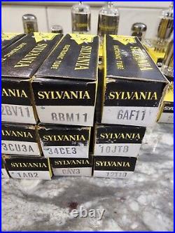 91 Vintage Sylvania Tubes Radio Tubes Untested Open Boxes