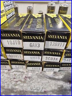 91 Vintage Sylvania Tubes Radio Tubes Untested Open Boxes