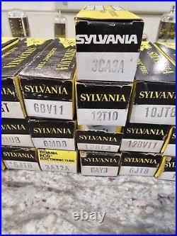 91 Vintage Sylvania Tubes Radio Tubes Untested Open Boxes