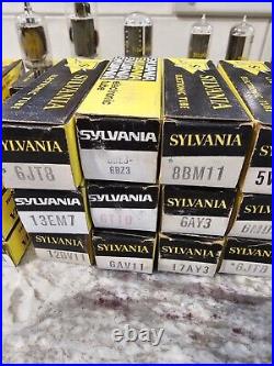 91 Vintage Sylvania Tubes Radio Tubes Untested Open Boxes