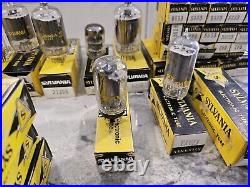 91 Vintage Sylvania Tubes Radio Tubes Untested Open Boxes