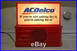 AC Delco Radio & keychain rare vtg GM Chevy auto accessory promo 70s 60s 50s Nos