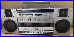 AIWA CA-W1 Dual Cassette Radio Component Vintage Silver For Parts or Repair JP