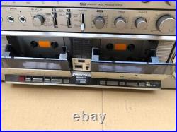 AIWA CA-W1 Dual Cassette Radio Component Vintage Silver For Parts or Repair JP