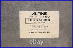 ALPINE 7160 Car Stereo Cassette Auto Reverse 80's Vintage -FOR PARTS