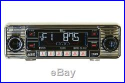 AM FM Car Stereo Radio iPOD USB CD & BLUETOOTH Vintage 50's Classic Style & Look