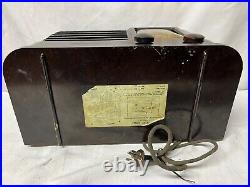 ANTIQUE Vintage RARE BELMONT MODEL 4BA1 TUBE RADIO FOR PARTS OR REPAIR