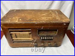 ANTIQUE Vintage VERY RARE BELKNAP MODEL 791 TUBE RADIO FOR PARTS OR REPAIR